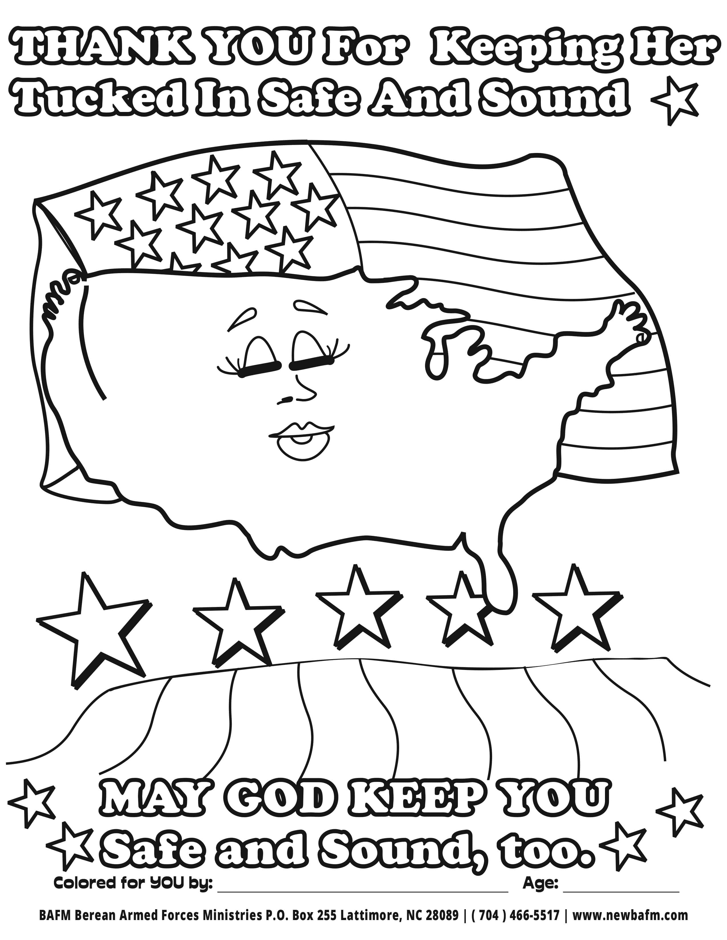 military thank you coloring pages
